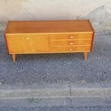 Vintage chest of drawers 3 drawers 1 flap