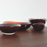 Selena Glass Bowl by Sven Palmqvist for Orrefors, 1950s, Set of 4