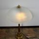 1940s Art Deco brass lamp | 2x E27 | Glass | Vintage