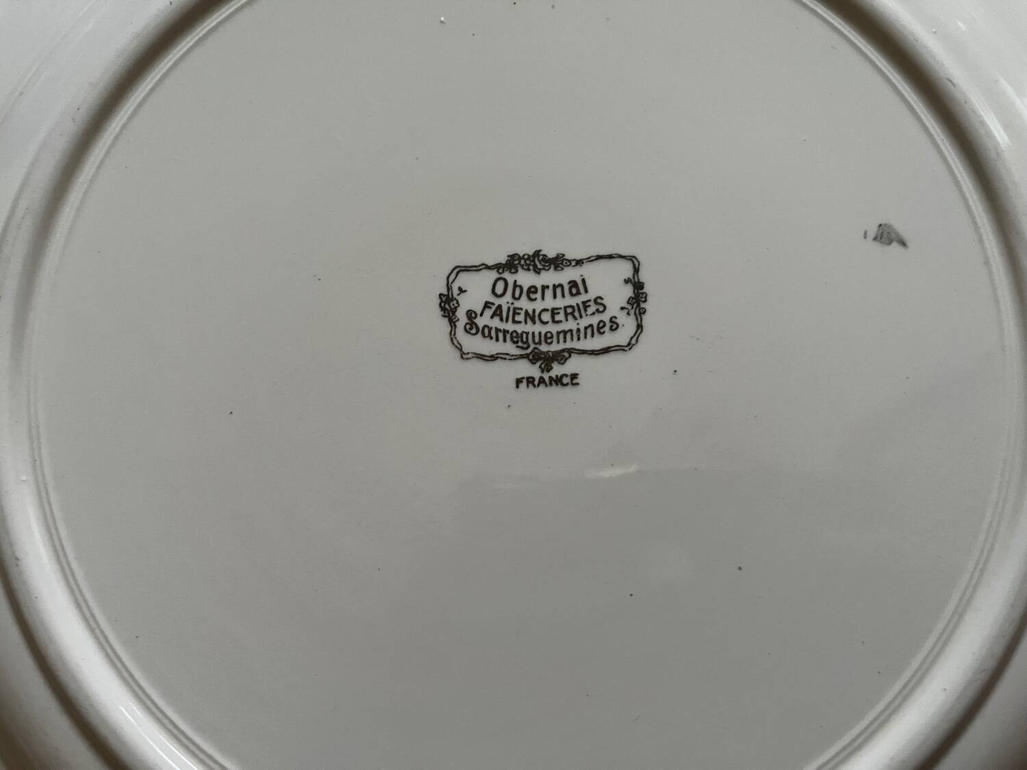 Vaisselle en faïence de Sarreguemines
