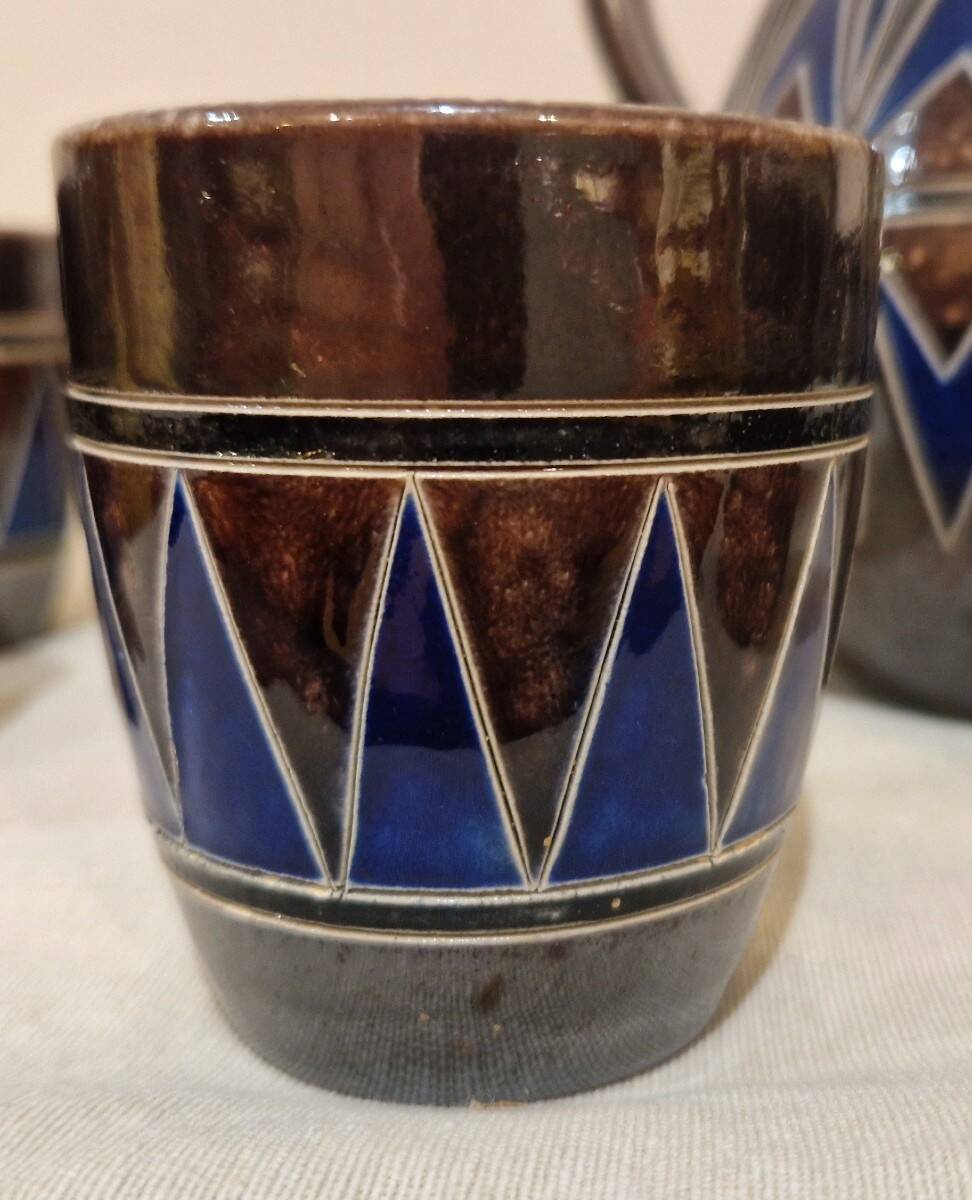 Ceramic cider/beer service - Art Deco - Zoller