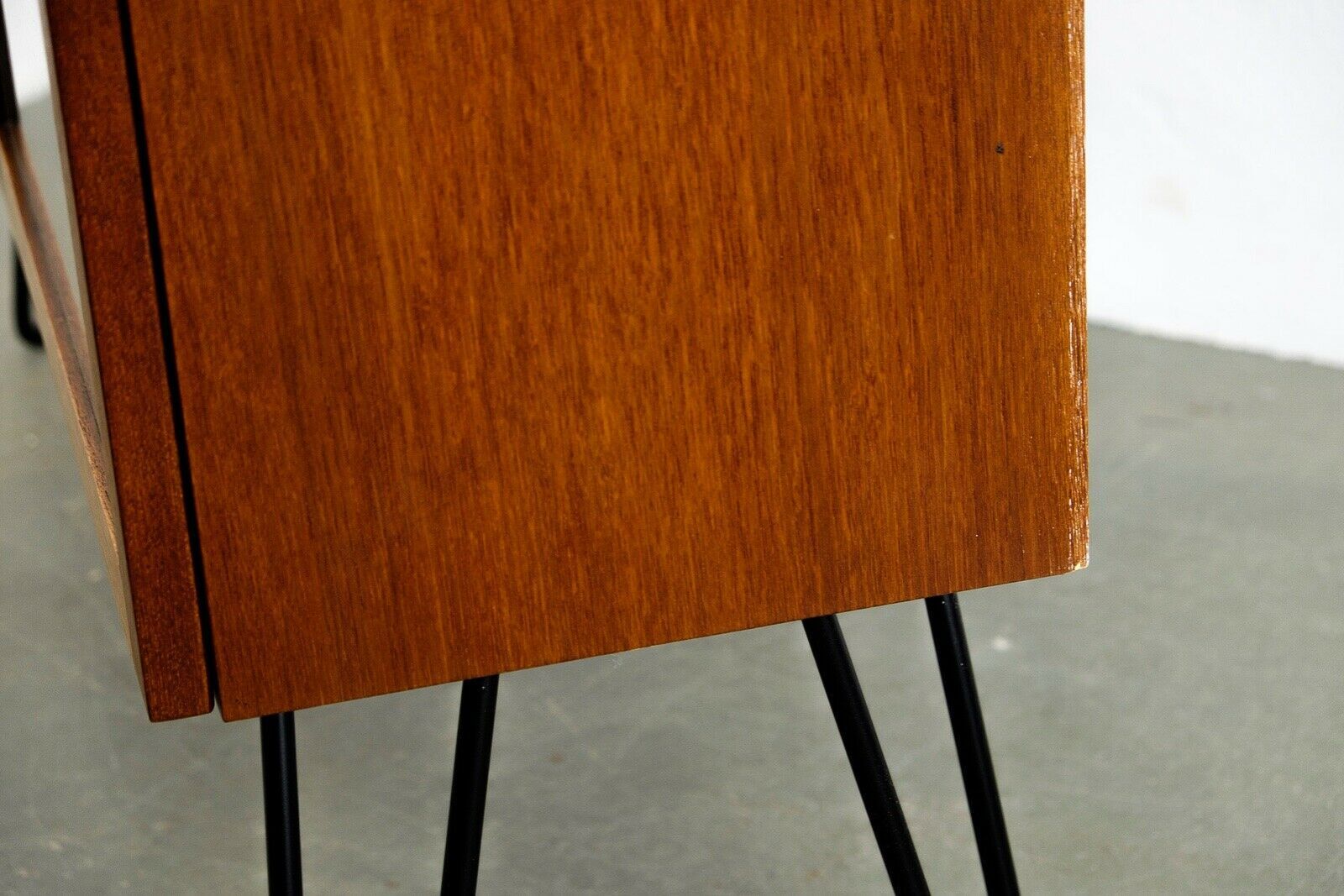 Vintage teak shopping shop window shelf 60s