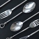 Set of 6 twisted cutlery