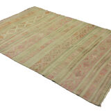 Anatolian handmade kilim rug 273 cm x 181 cm