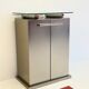 Postmodern aluminium bar cabinet by Belgochrom