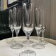 6 flûtes hautes vintage en cristal