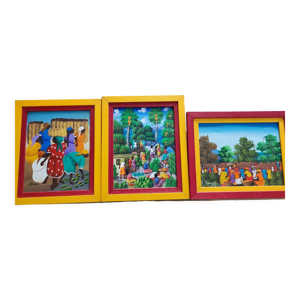 3 tableaux colorés