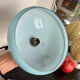 Blue opaline bowl with silver trim