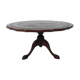 Table basse ronde festonnée