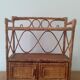 Rattan wall shelf