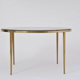Table basse circulaire dorée du milieu du siècle moderne en laiton par Vereinigte Werkstätten