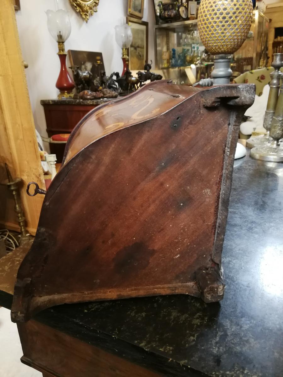 Shelf corner inlaid flowers XVIII