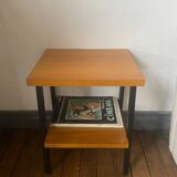 Industrial style metal bedside table