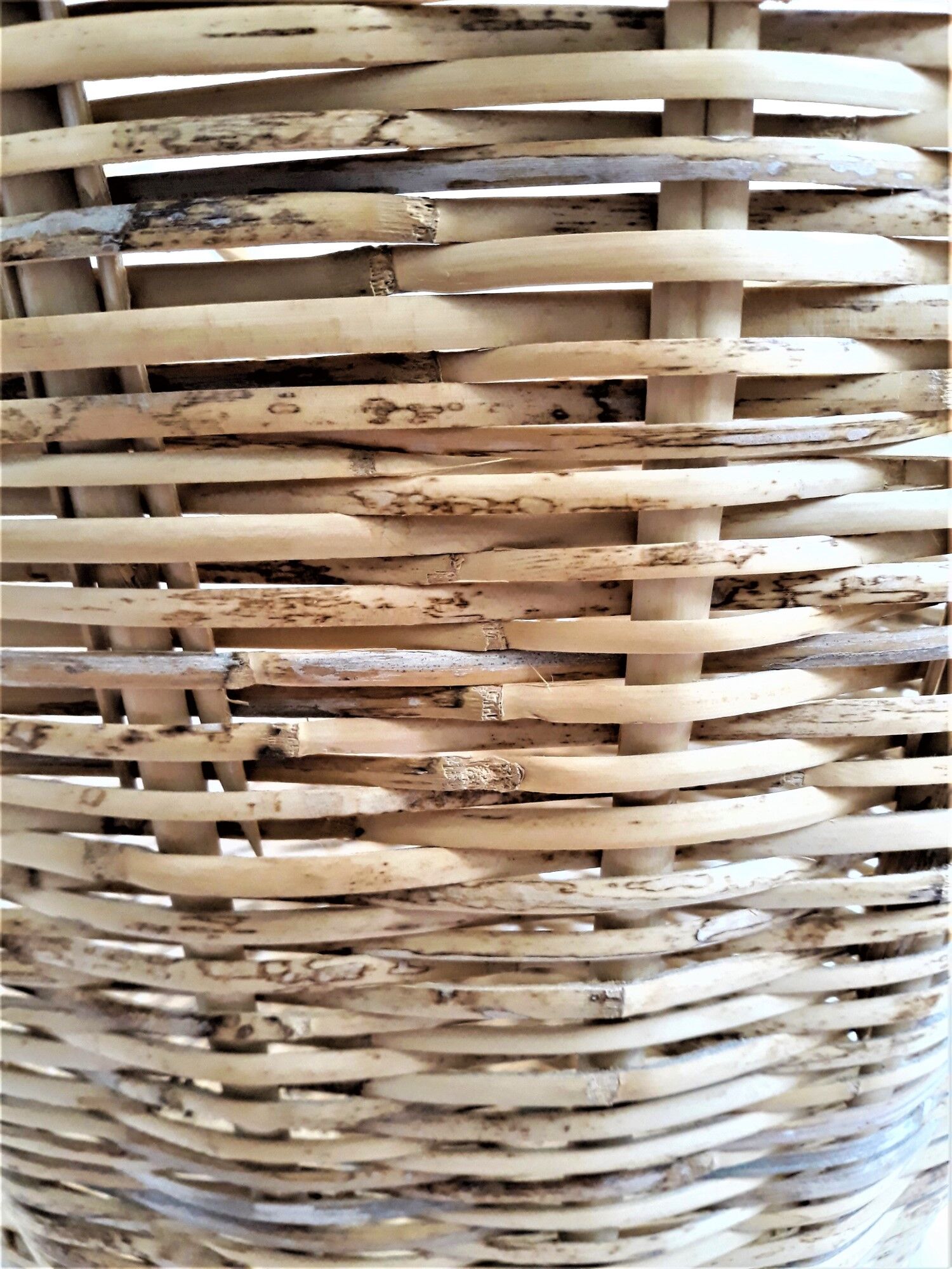 Large wicker basket / rattan - Rattan pan / wicker XXL