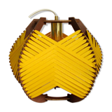 Lampe jaune tissée à poser