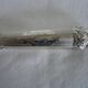 Leg of lamb handle, silver metal tongs and lined silver handle