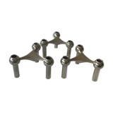 Set of 3 scandinavian candlesticks Nagel
