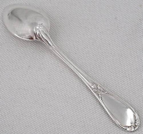12 mocha spoons, coffee, silver-plated metal Ercuis Lauriers