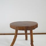 Tabouret bass table brutalist elm