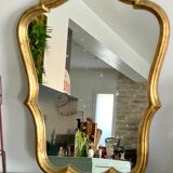 Old rocaille gilded mirror