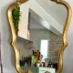 Old rocaille gilded mirror