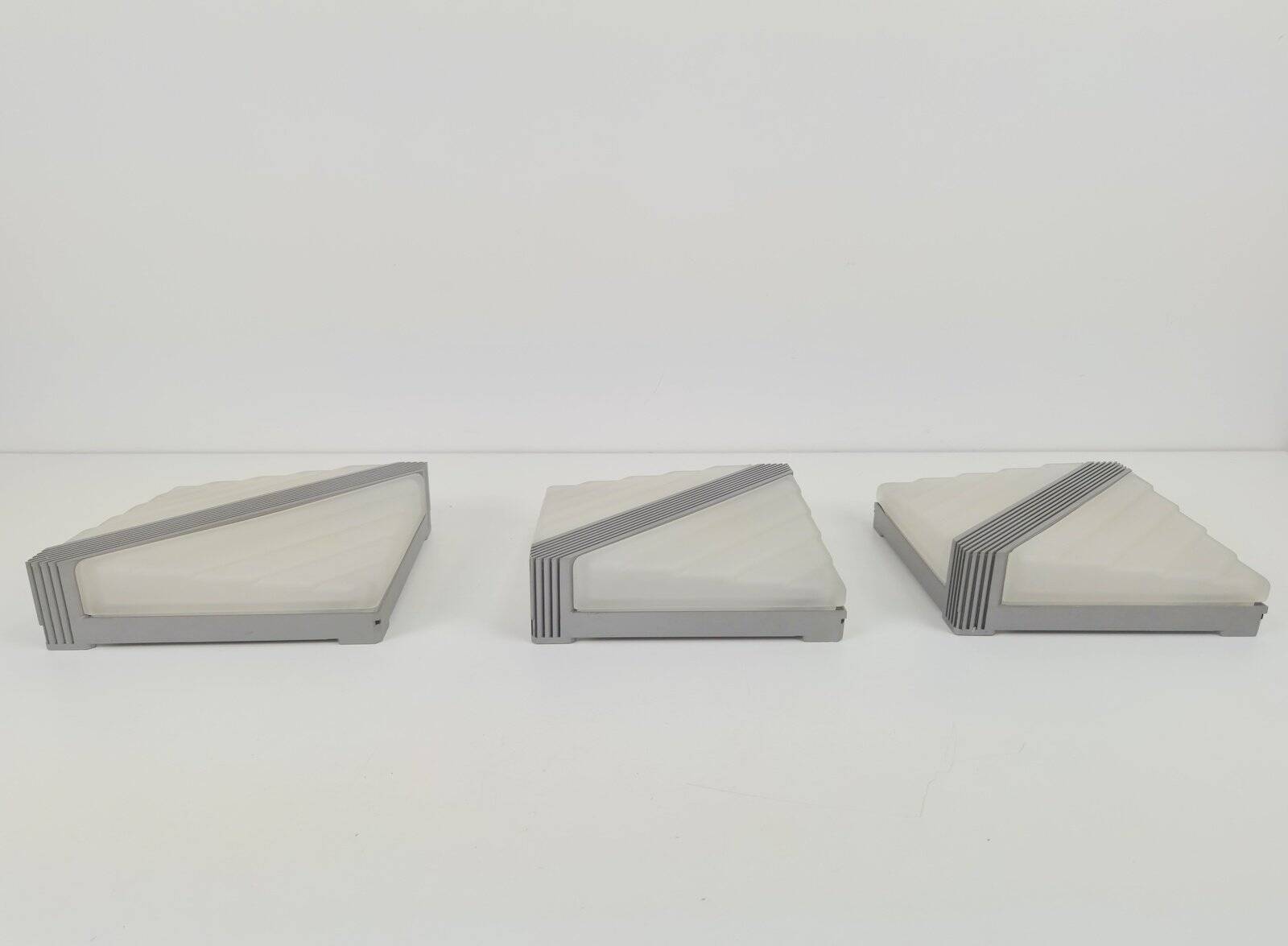 Vintage Wall Lamps from Fratelli Martini, Italy, 1980, Set of 3
