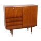 Meuble bar, buffet en placage de teck, années 1960