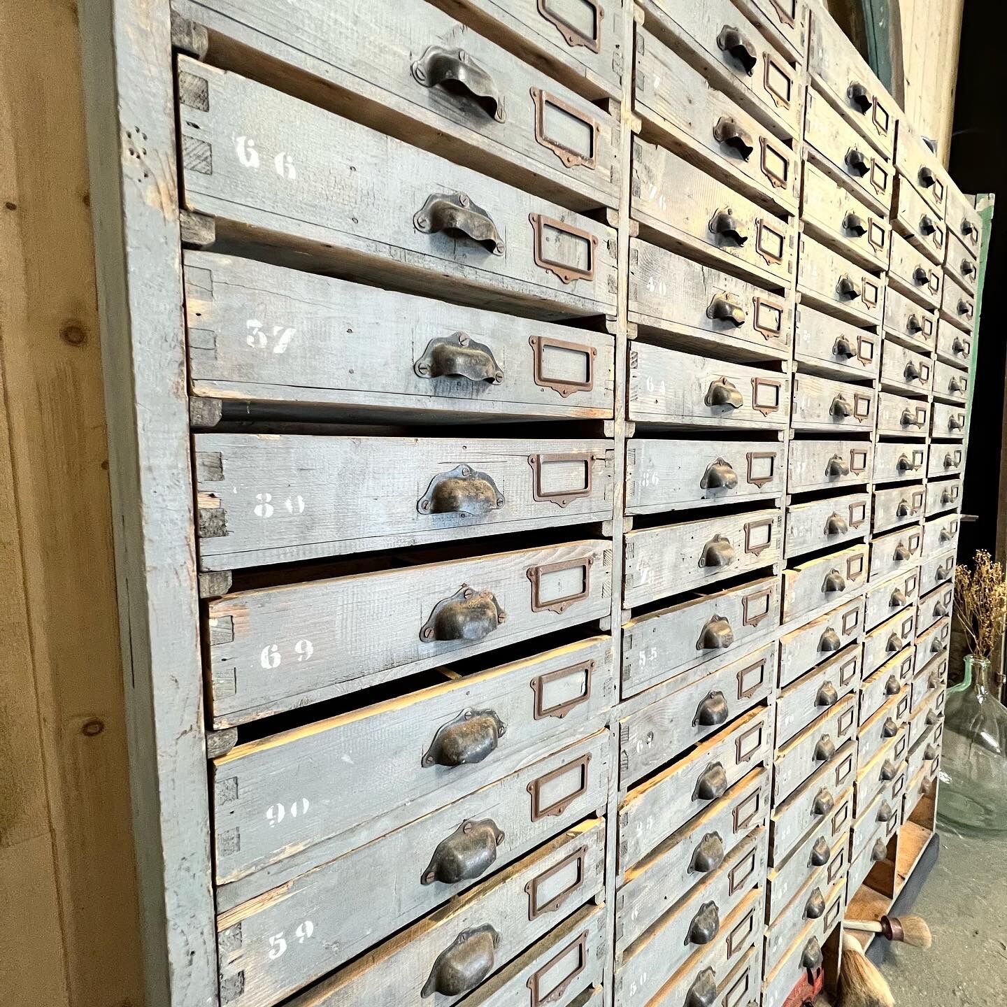 Former hardware workshop trade furniture