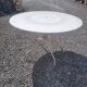 Iron garden table, 117cms in diameter
