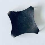 Brutalist iron candle holder