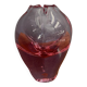 Red Glass vase "tulip" top 1960s