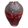 Red Glass vase "tulip" top 1960s