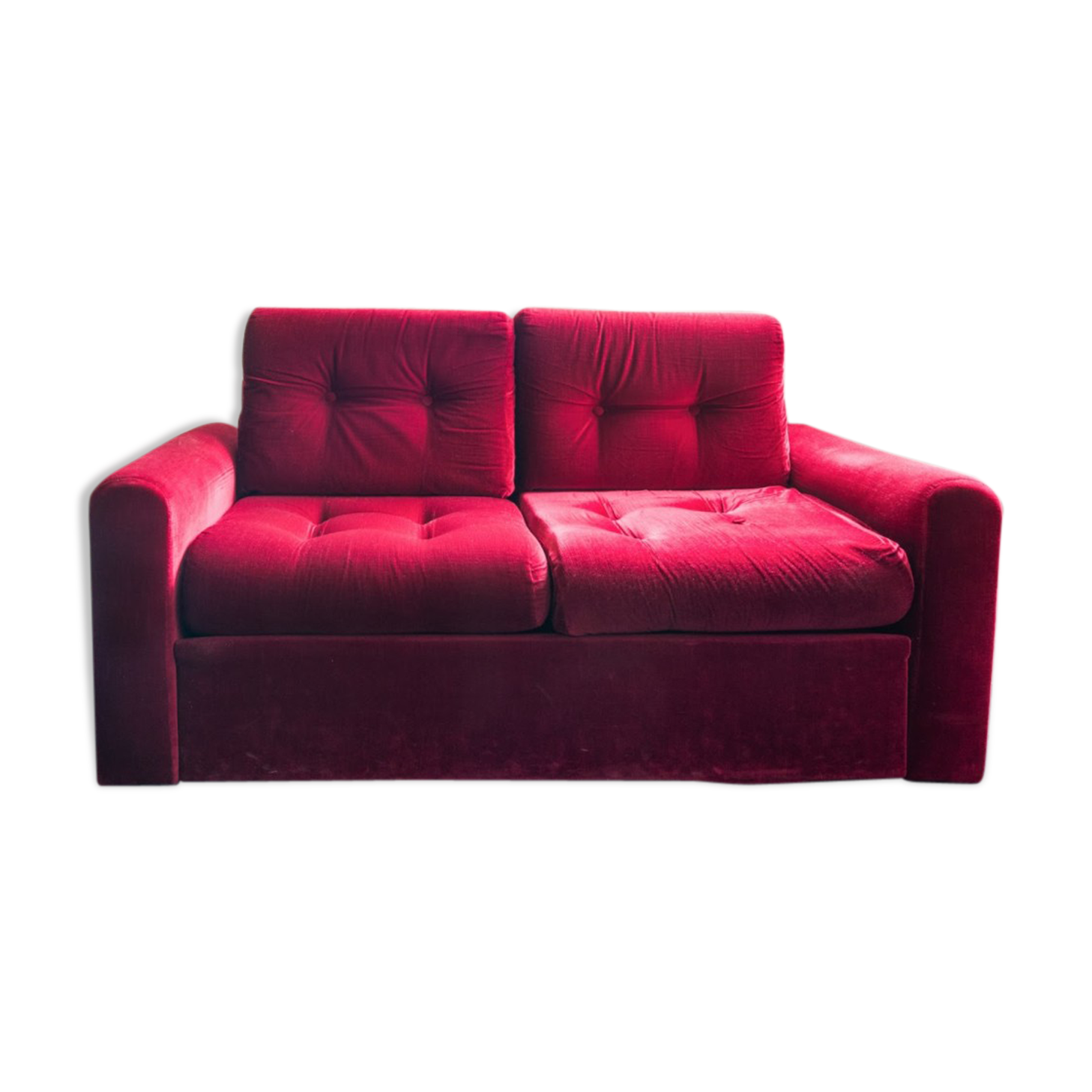 Red Velvet sofa