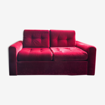 Red Velvet sofa