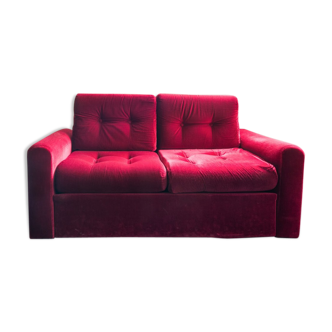 Red Velvet sofa