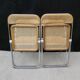 4 chairs Plia design Giancarlo Piretti Castelli Italy 60