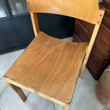 5 chaises empilables vintage — Rainer Schell  Schlapp Möbel 1960s