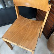 5 chaises empilables vintage — Rainer Schell  Schlapp Möbel 1960s