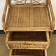 Commode en rotin vintage