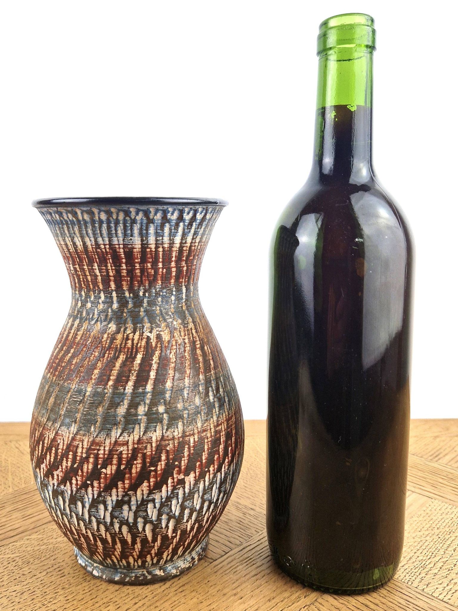 Vase  Handarbeit Ges Gesch Germany poterie vintage