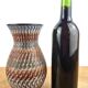 Vase handmade, registered design, Germany, vintage pottery.