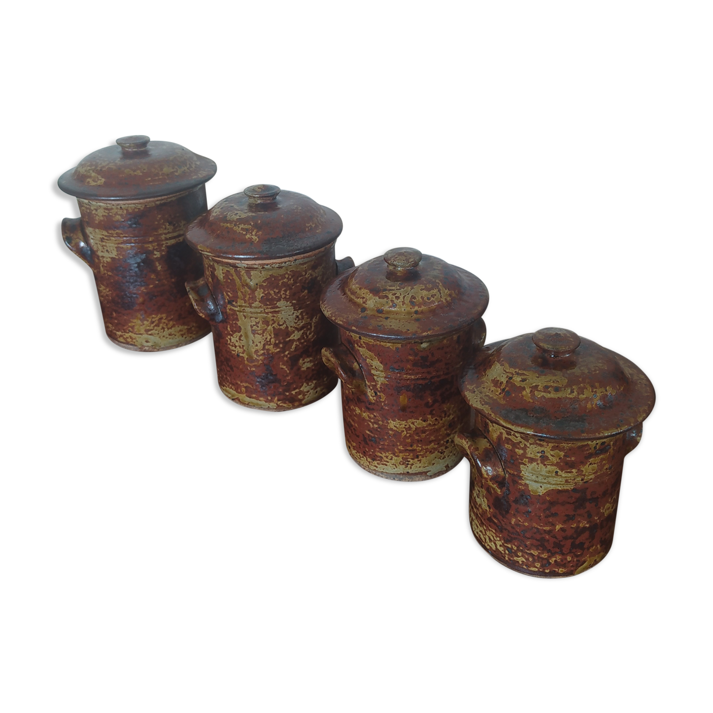 4 pot in sandstone from La Borne