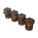 4 pot in sandstone from La Borne