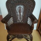 Peacock-style Rotin Chair
