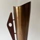 Scandinavian design vase in copper & teak, Denmark 1950