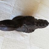 Decorative cast iron rooster bookend