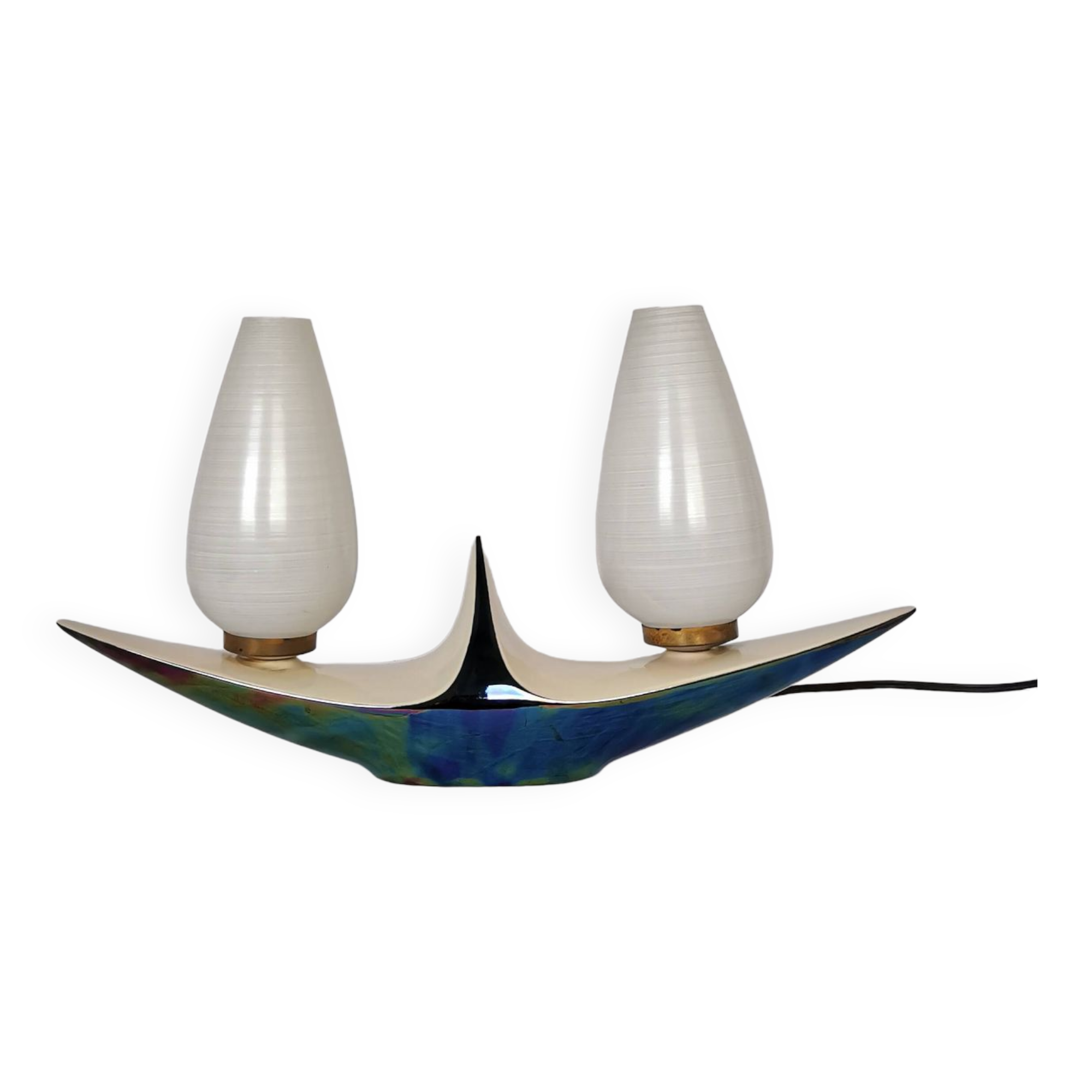 Verceram ceramic lamp, 1950, France.