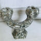 Pair of Val d'or ceramic candle holders