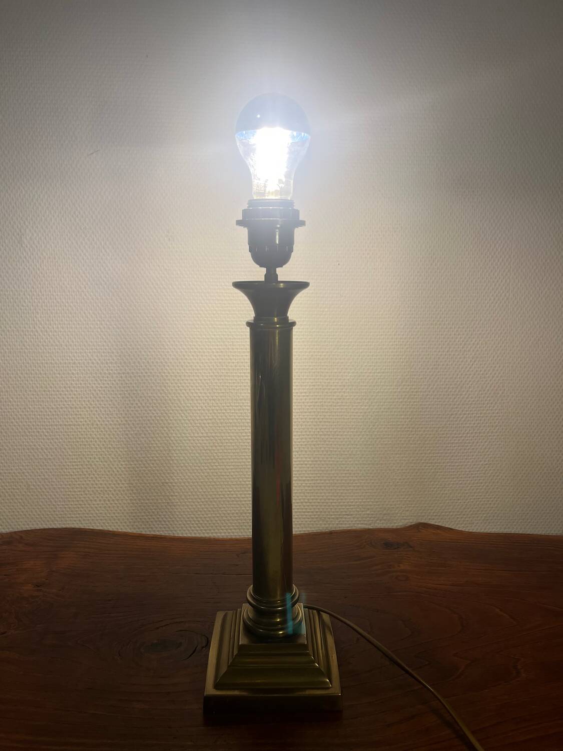 Brass lamp base from the 80s