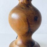 Turned wooden lamp base
